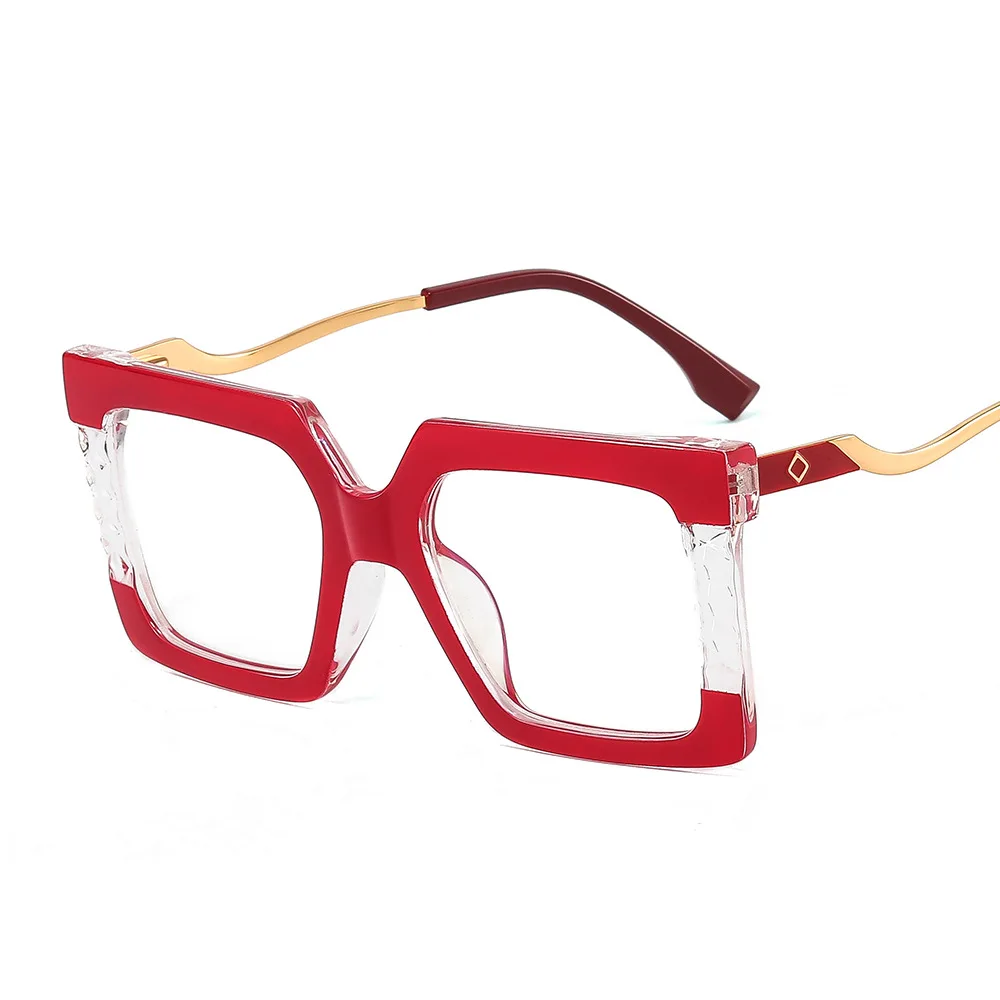 

2022 Women Square Frame Fashionable Eyewear Square Eyeglasses Frames Blue Light Blocking Glasses