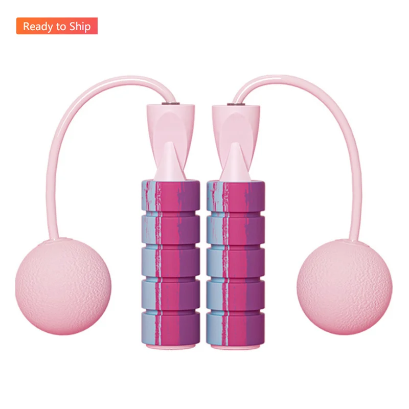 

New Arrivals Wireless Weighted Jump Rope Fitness PVC Cordless Speed Skipping Ropes for Girl