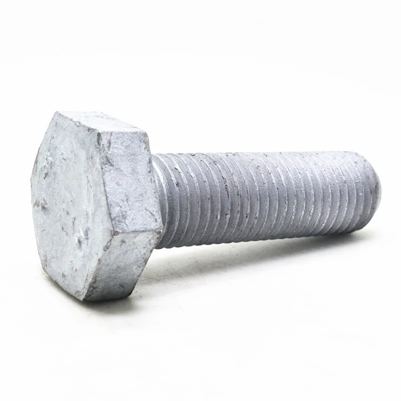 
Gr 8.8 DIN933 HDG hot dip galvanized hex bolts 