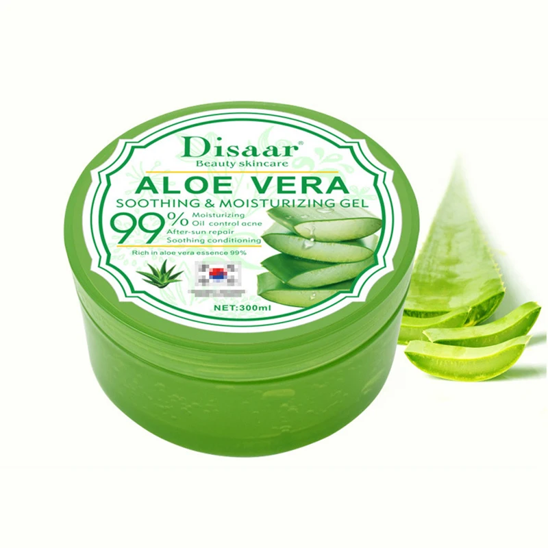 

Disaar 99% Organic Aloe Vera Plant After Sun Repair Anti Aging Anti Acne Aloe Vera Gel, Transparent