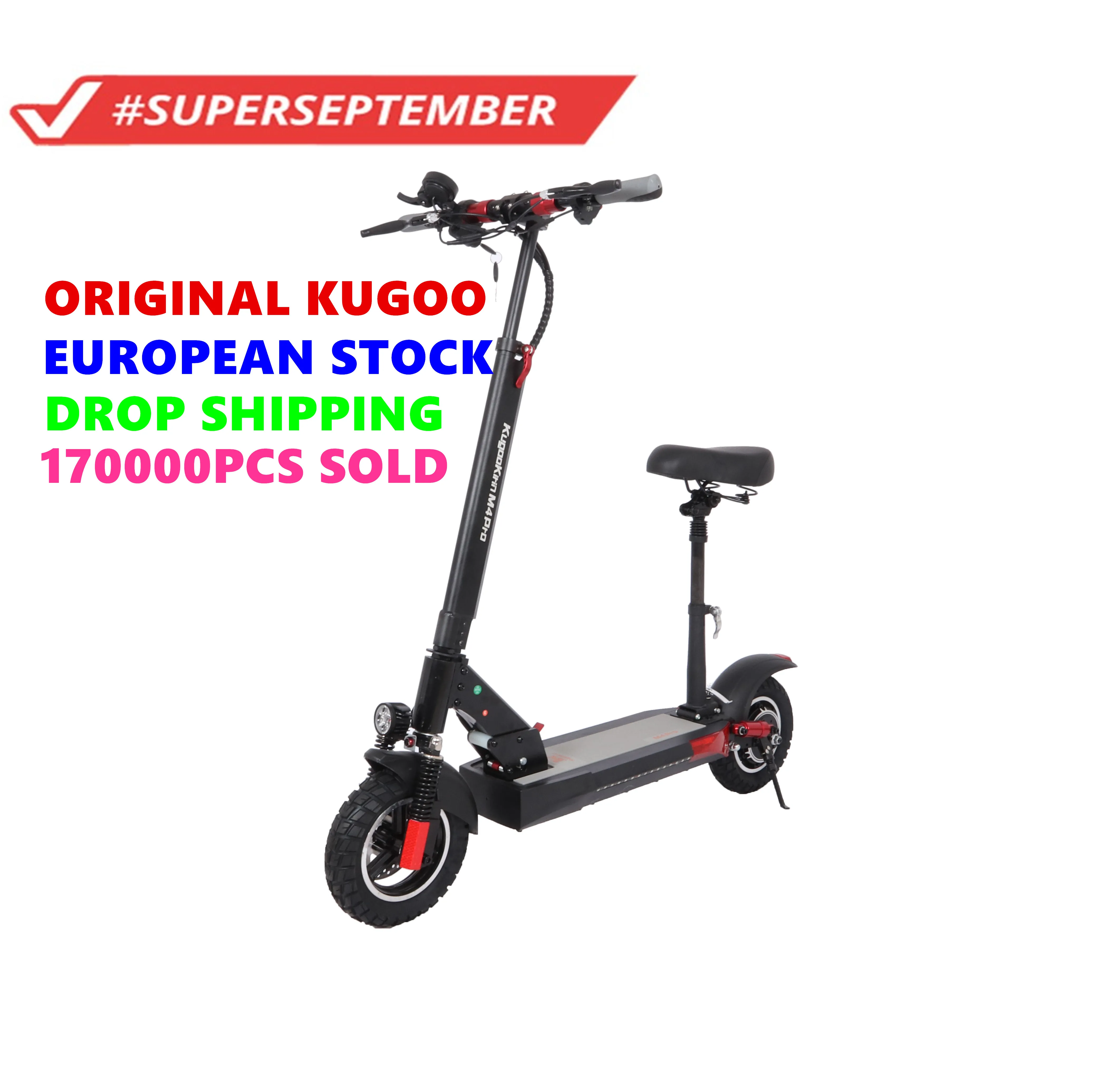 

EU warehouse tax free 100% original KUGOO Kirin M4 PRO approval 48V 500 watt 16AH electric scooter