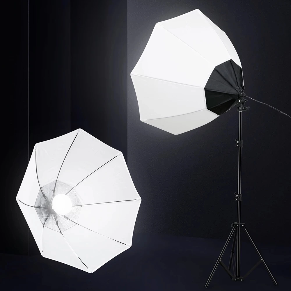 

Photography Softbox Lighting Kits Professional Continuous Light System Diameter 70CM Octagon Soft box for Photo Studio Equipment