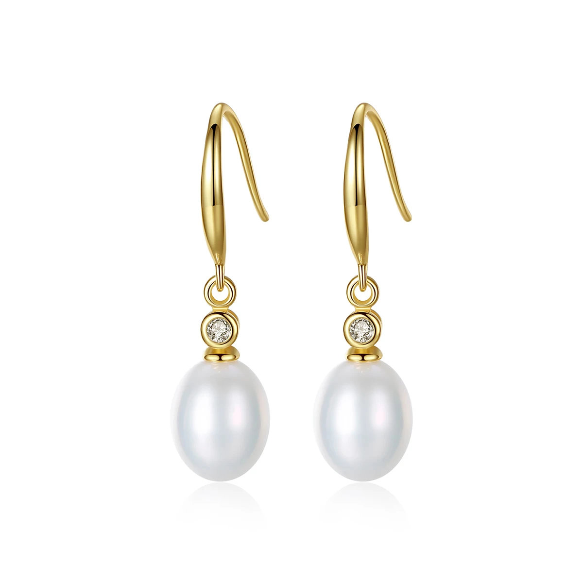 

Earrings Silver 925 Sterling Earring Charm Wholesale Korean Gold Pearl Cubic Zirconia Earrings