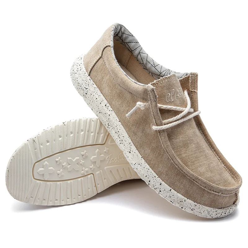 

World-win 2021 Factory wholesale big size summer sneakers casual shoes men's slip on canvas shoes, 3 colors