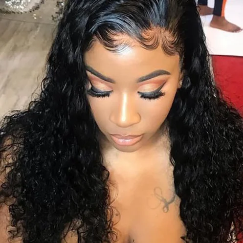 

quality assurances lace front wigs vendors, 30inch invisible 100% human hair front lace wig