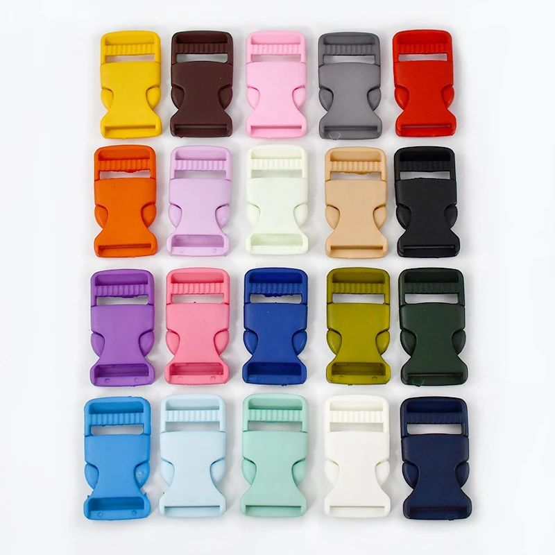 

Meetee BF349 15/20/25/30mm Luggage Accessories Dog Collar Release Buckles Color Plastic Adjustable Side Release Buckle