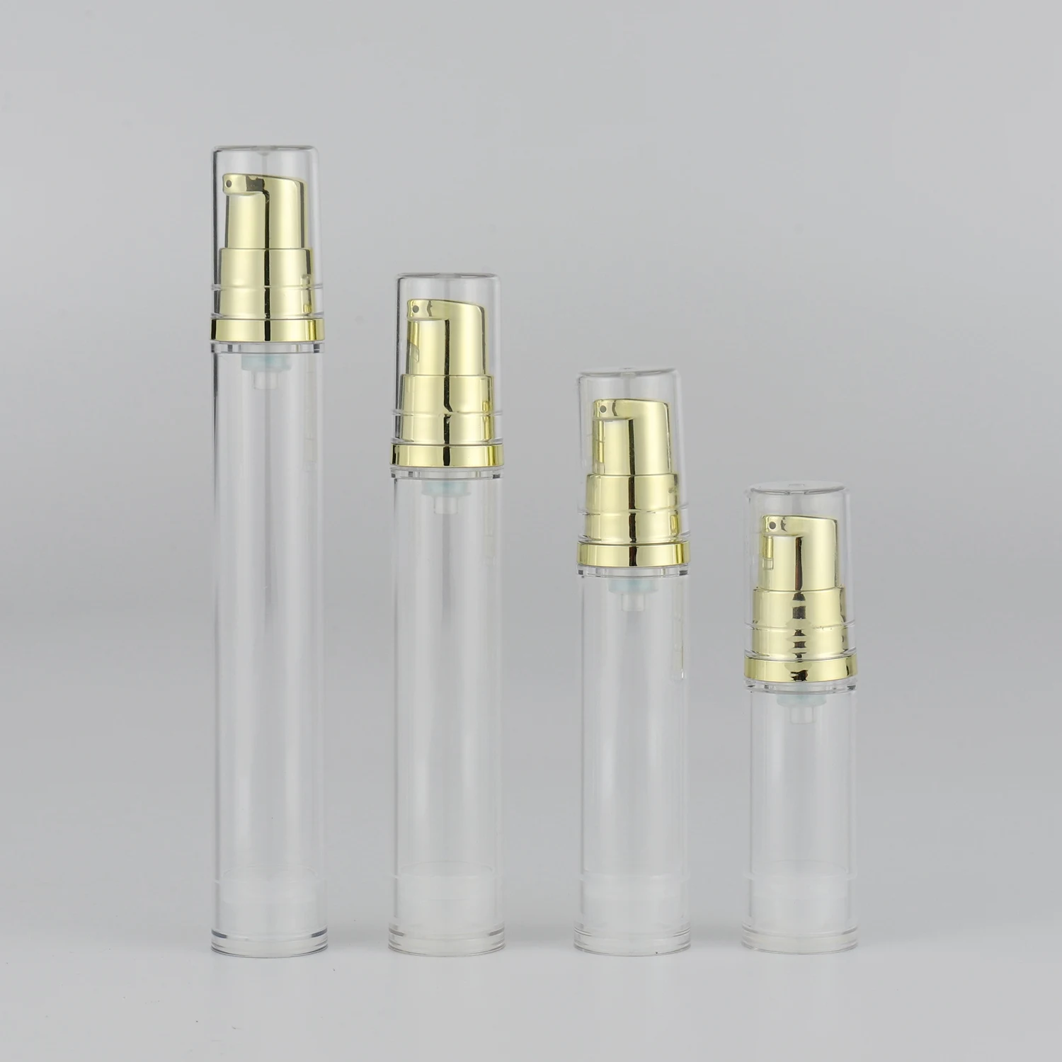 

In stock 5ml 10ml 12ml 15ml Mini Atomizer gold head Mist Airless Spray Bottle Packaging Cosmetic Airless Pump Bottle