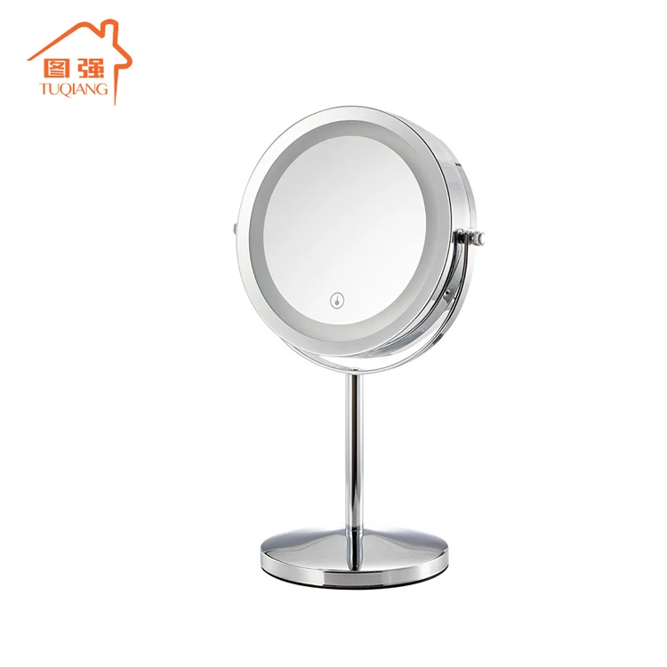 

Double Sided 360 Degree Rotation Shaving Mirror Led Makeup Mirror With 10x Magnifying Function