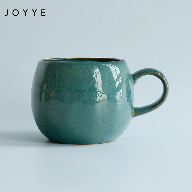 

Joyye customizable ceramic elegant mug 400 ml classical reactive glaze art cup