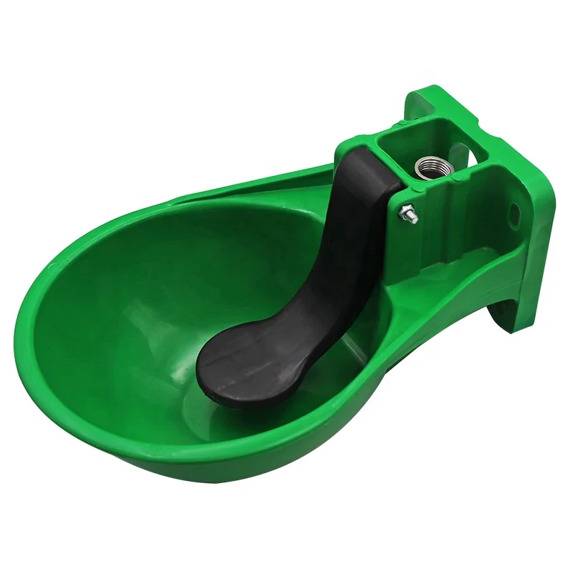 

Thicken Plastic Cattle Sheep Drinking Bowl Automatic Cow Drinker Cattle Goat Water Drinking Equipment with stainless Steel Valve