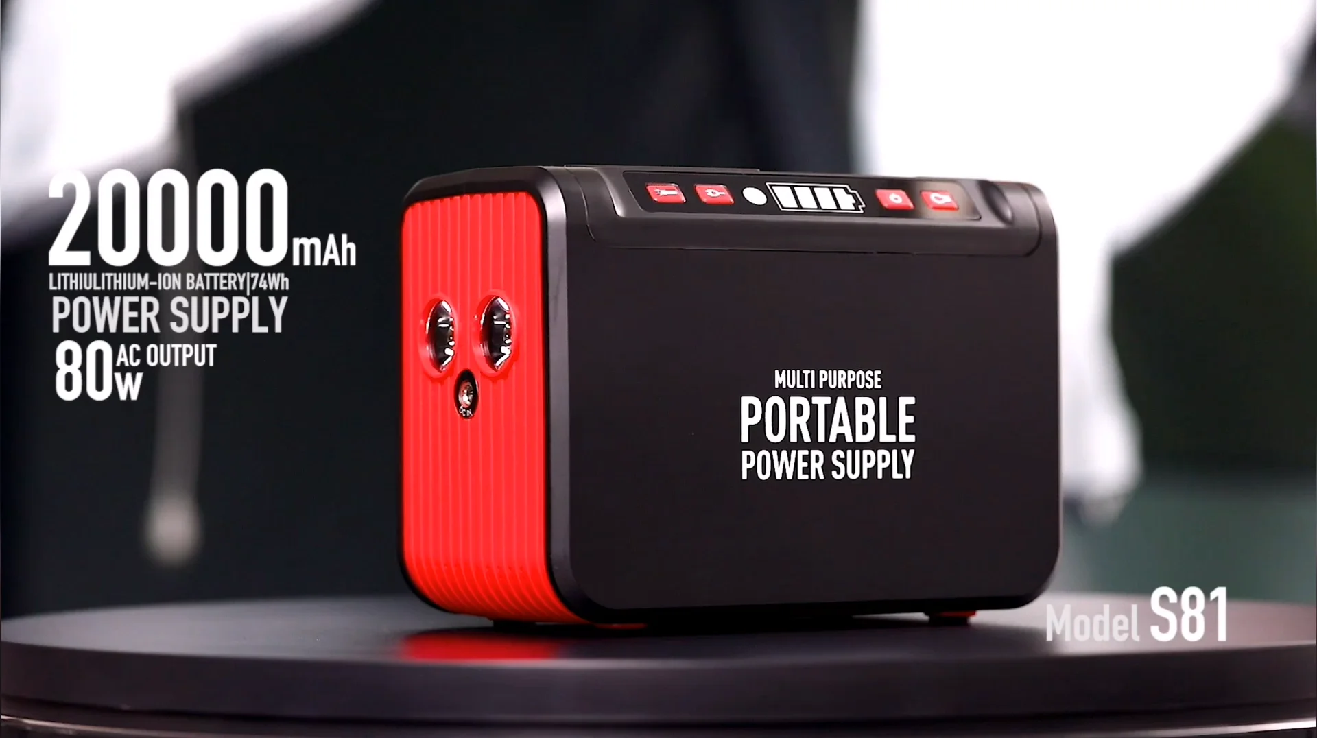 S81 Portable Energy Storage 80w Outdoor Power Station Portable Solar