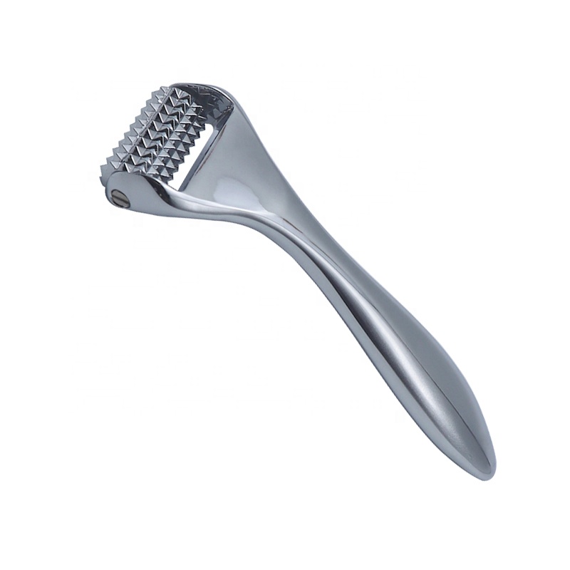 

Professional Metal Derma Roller Micro Needle Roller Sliver Skin Tightening Massage Roller