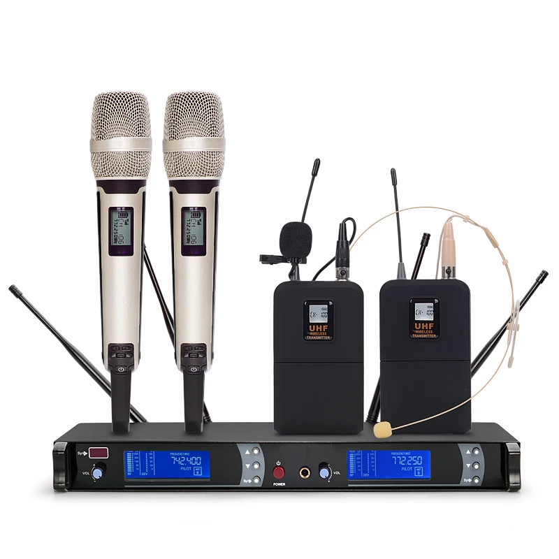 

Manchez GAW-9000 Top selling in Ablibaba microphone wireless professional uhf True Diversity wireless microphone, Picture