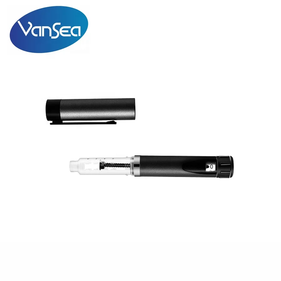
High quality reusable insulin pen with 3ml cartridge dose 60 IU for injection of HGH liquid form 