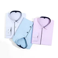 

Factory direct high quality camisa color collar long sleeve casual shirts for men