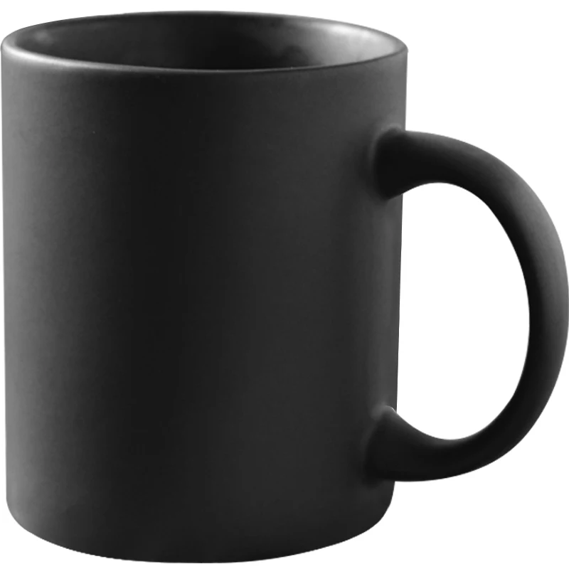 KC-433 new design hot-sale matte black ceramic mug with customized printing