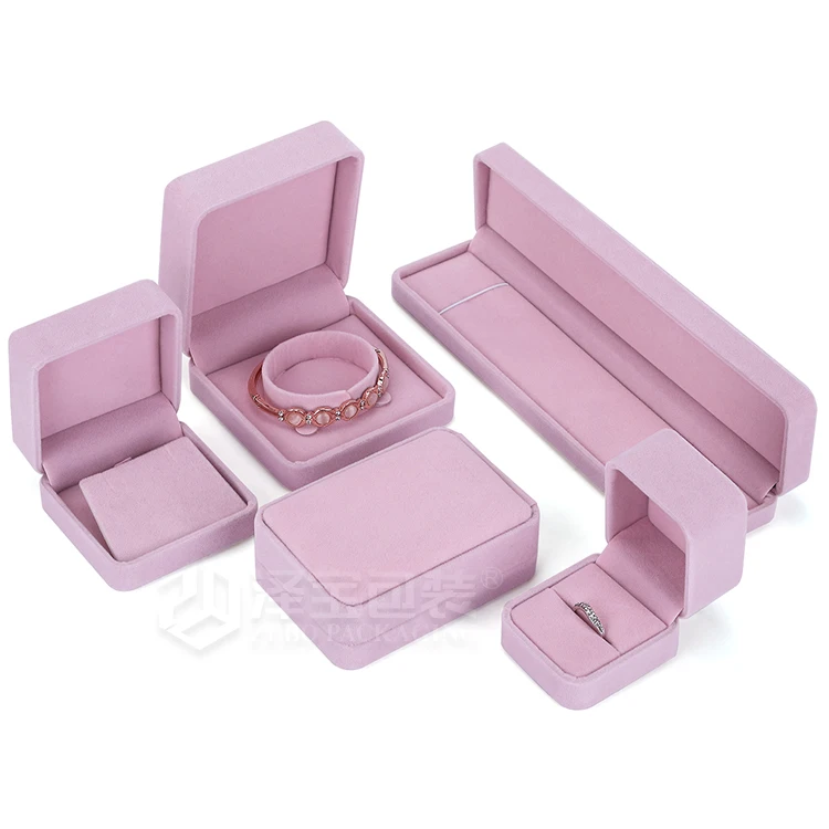 

OEM/ODM Pendant Bracelet Bangle ring velvet boxes set packaging jewellery box, jewelry packaging & display, Cymk or pantone