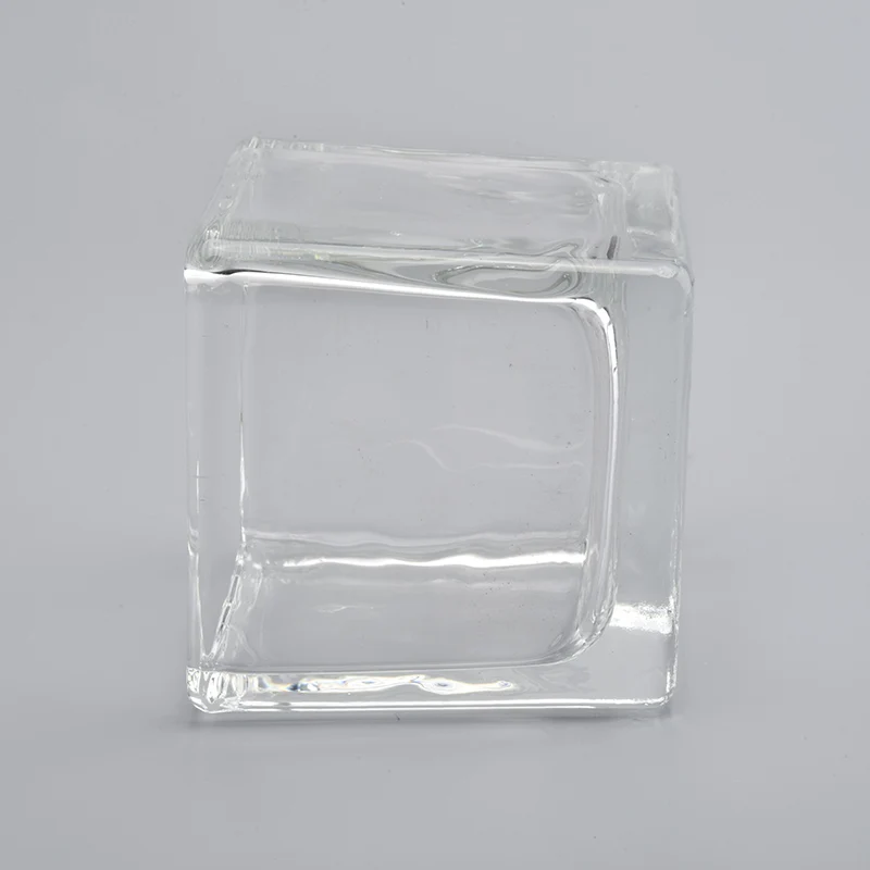 70ml 120ml 280ml Square Shaped Glass Candle Holder Wholesale