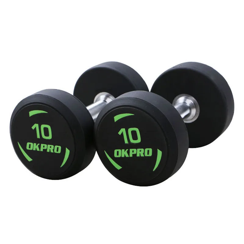

High Quality Dumbbells Round Dumbbell Workout Equipment Home Gym Exercise Hand Strength Dumbbell, Black