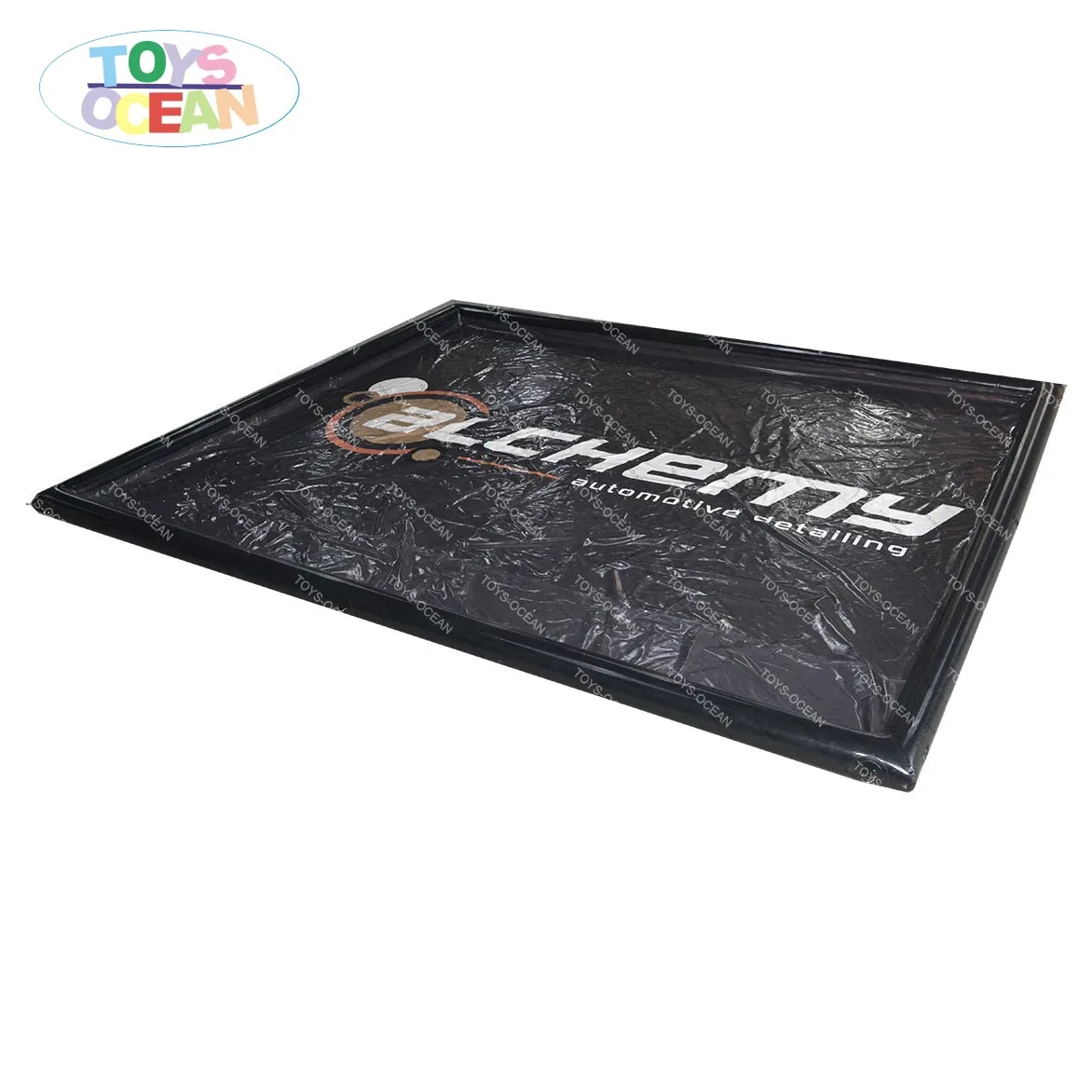 

inflatable car wash mat water boarding collector containment for car cleaning