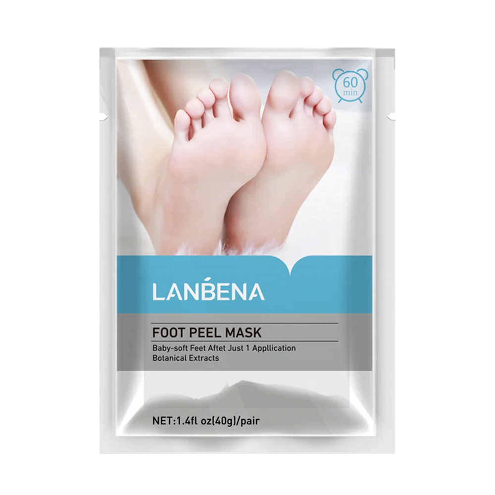 

LANBENA peeling exfoliating foot mask foot peel mask logo foot peeling renewal mask free shipping
