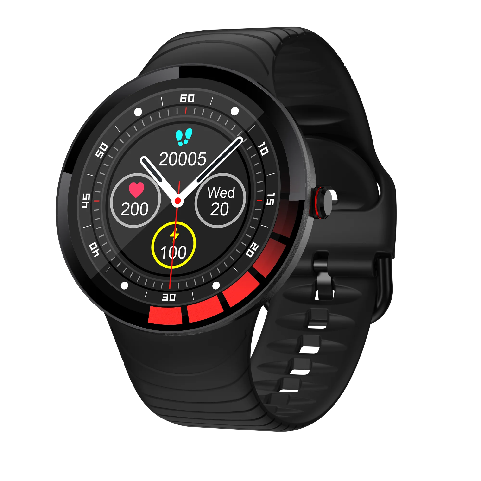 

E3 Smart Watch Heart Rate Blood Pressure Blood oxygen IP68 Waterproof Call Smart Watch Full touch Round Screen Watch, Black/green/brown