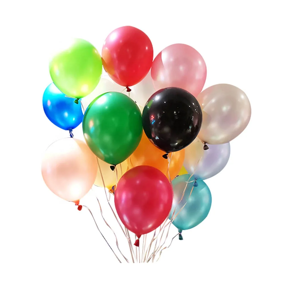 

ALO 12inch Latex Grey Black Green White and Pink Pearl Balloons Ballons Party Decorations