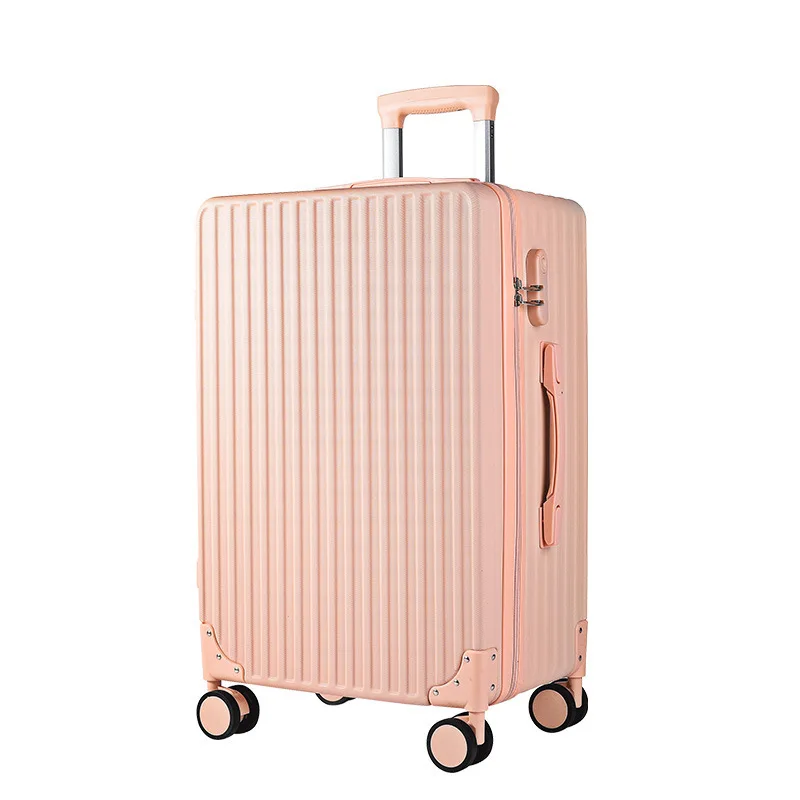 

New product fashion men's and women's models accept customized PVC silent universal wheel trolley luggage, Black, red,pink, blue, silver,red