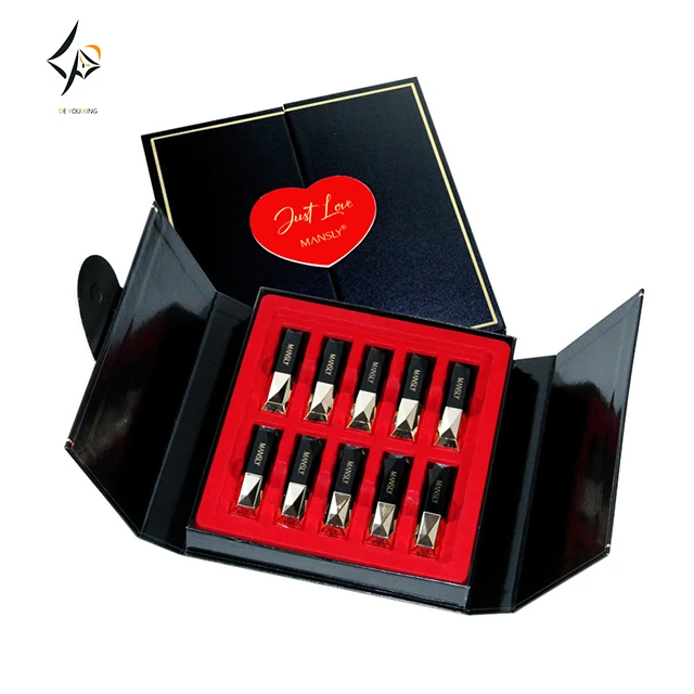 

beauty makeup lipstick gift box set Three-color matte non-sticky cup lipstick moisturizing and moisturizing