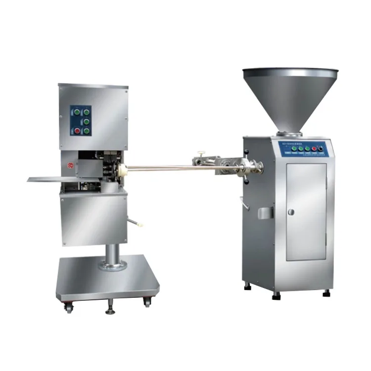Double Pneumatic U-shape Auto Sausage Clipping Clipper Machine