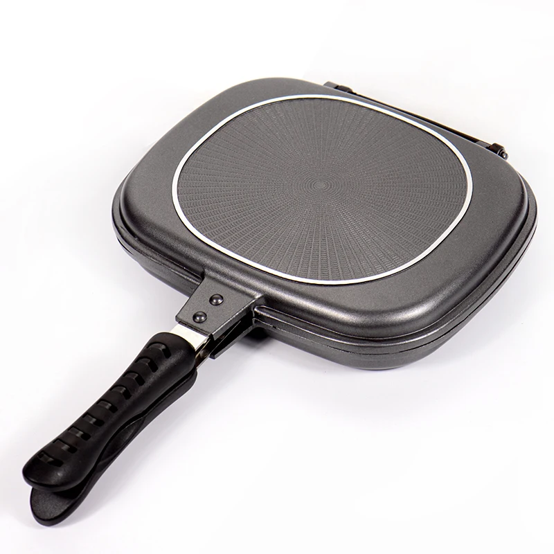 
Factory Cheaper Sales Customizable Logo Rectangle Two Sided double Grill Pan 