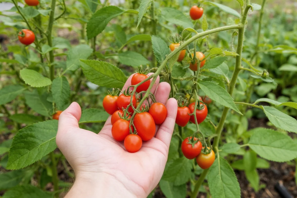 how to trim cherry tomato plants