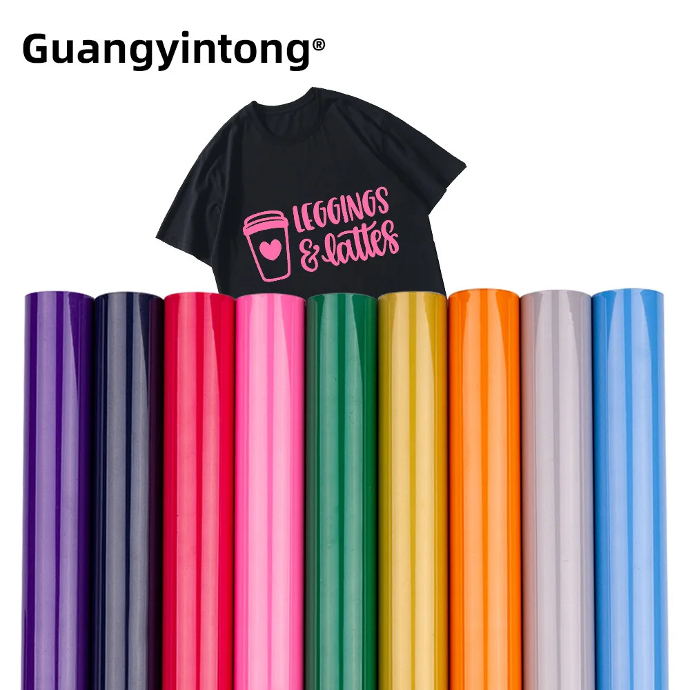 

Guangyintong Hot Selling Black And White Htv Vinyl Heat Transfer Vinyl For Clothing