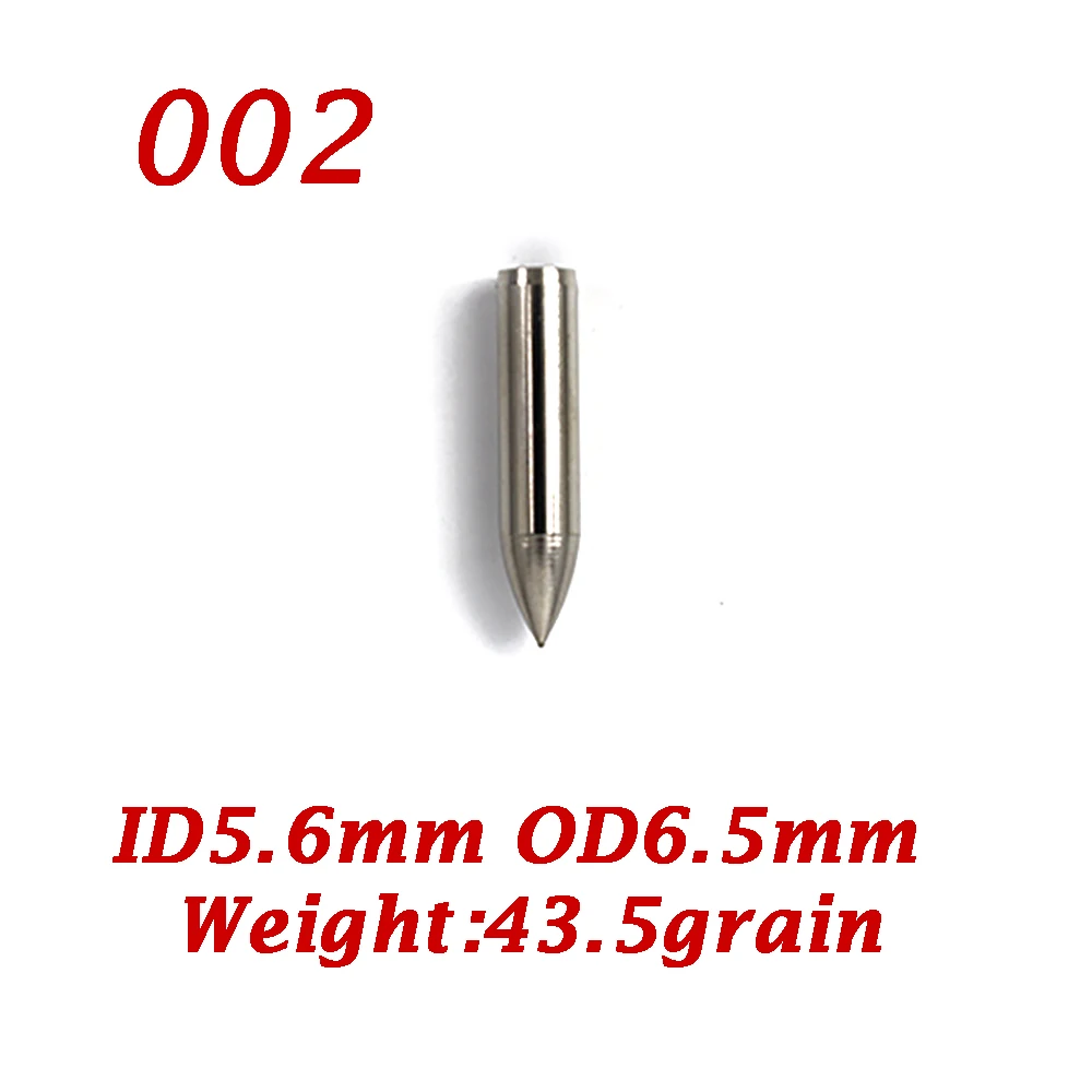 6pcs Stainless Steel Arrow Point Tip For OD7.6mm Arrow Shaft Arrow Head MAB bD 