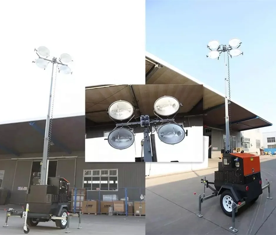 Swt I9t4000 Trailer Mounted Electric Vertical Mast Mobile Lighting