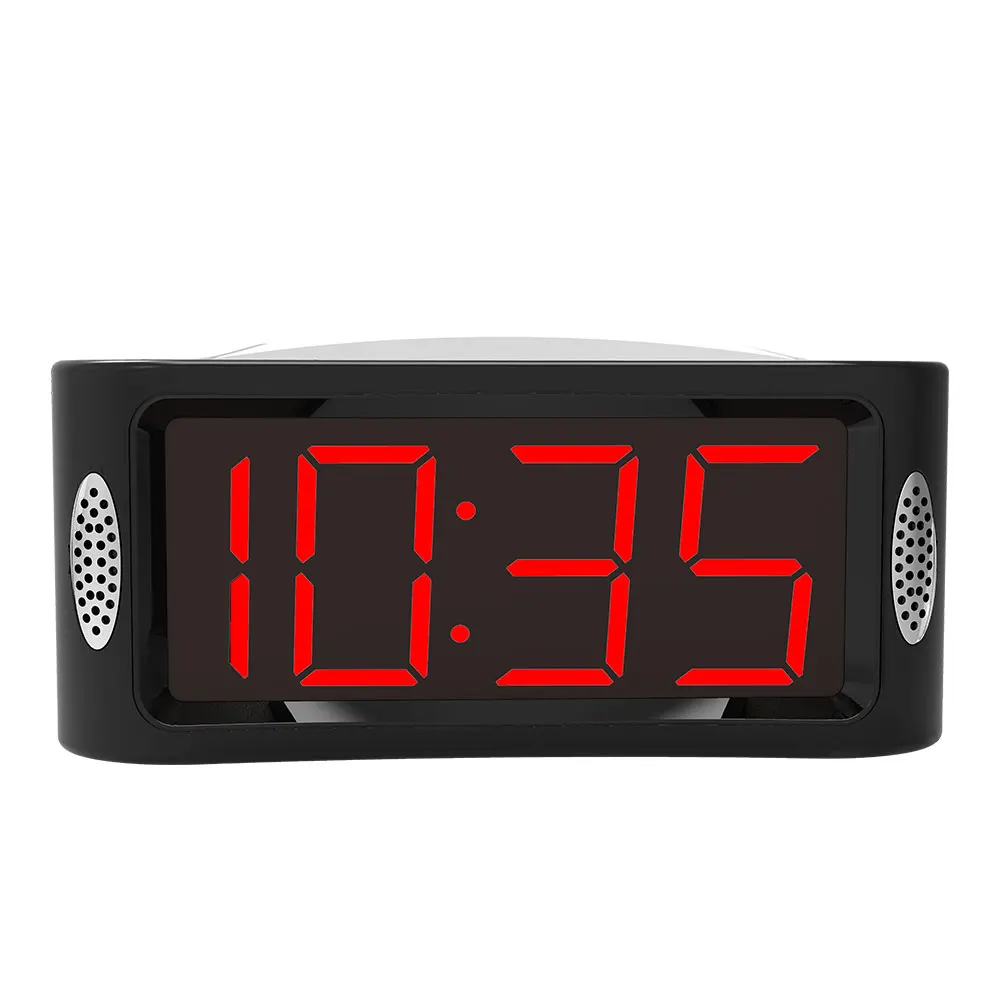 

Amazon Hot Sale Large Display Adjustable Volume Table Alarm Clock hopkog led smart alarm clock time