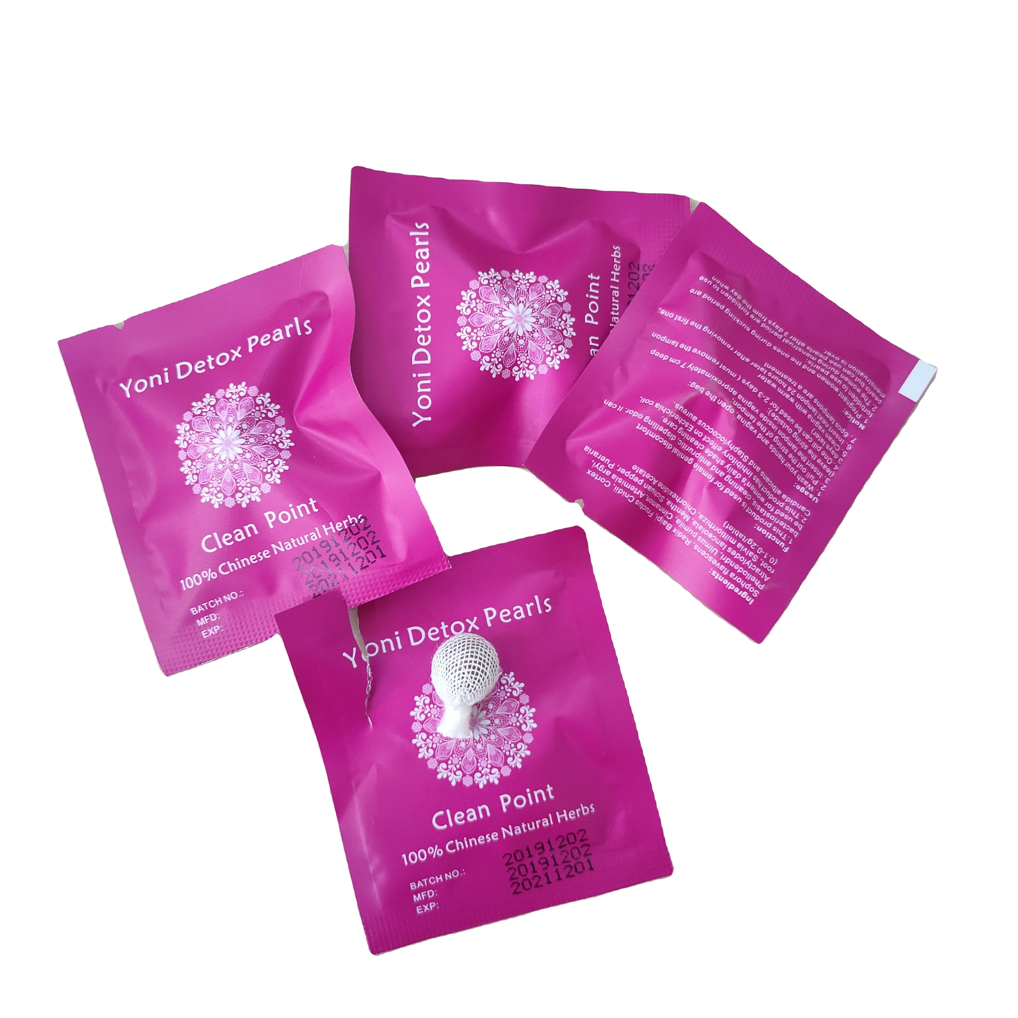 Feminine Health Products Organic Yoni Detox Pearls For Womb Wellness Women Vaginal Cleansing Healing Female Detox Pearls, Brown