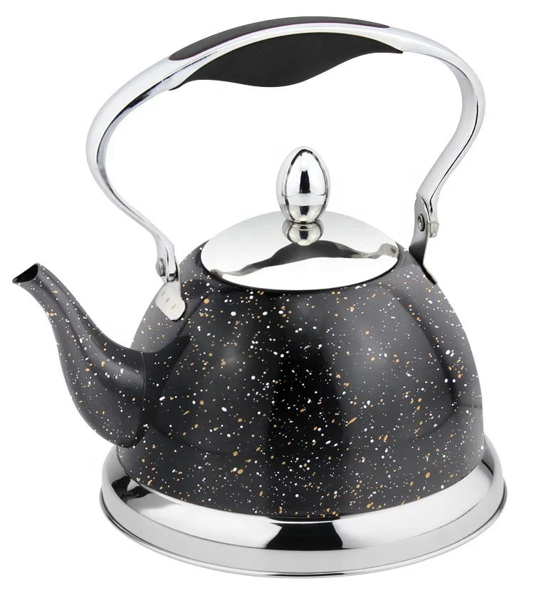 

New Design Elegant Color Travel Camping Portable hot Water Tea Kettle Whistle Kettle tea pot, Yellow, red, green, blue,black,gray,brown
