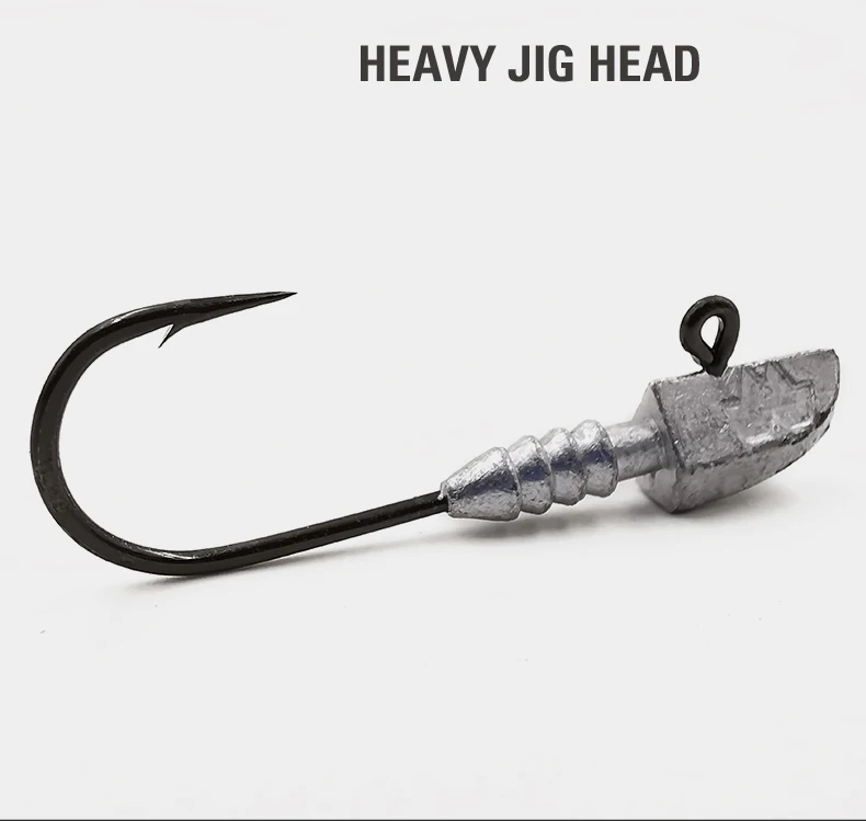 

Bullet heavy hook leaded saltwater soft lure jig head fishing