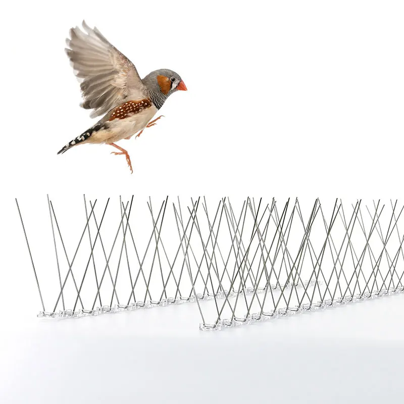 

pest control product anti bird spikes solar panel bird spike for bird repellent outdoor, Orange