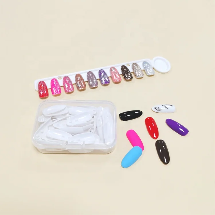 

Size #3 Replacement Nail Tips with Clear Plastic Box 50 tips for C9 Nail Swatch Book