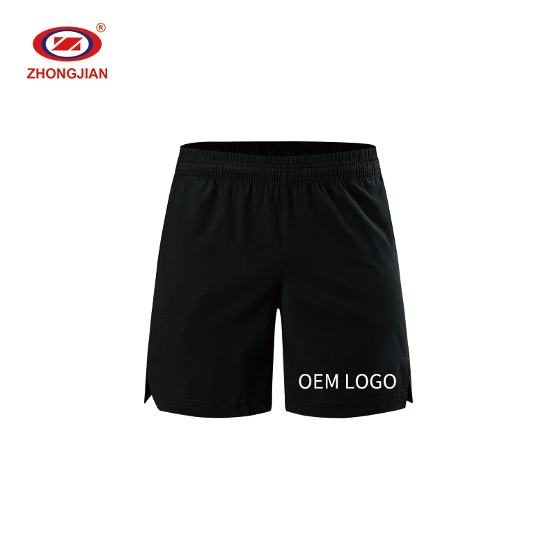 

Custom Mens Sports Shorts Elastic Pants Running Short Pants For Men, Black