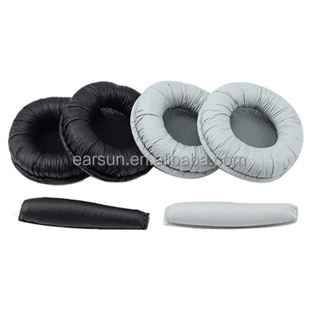 

Free Shipping Soft Leather Replacement Ear Pads Cushion for Sennheiser PX100 PX200 PMX100 PMX200 PXC300 PXC250 Headphones, Black gray