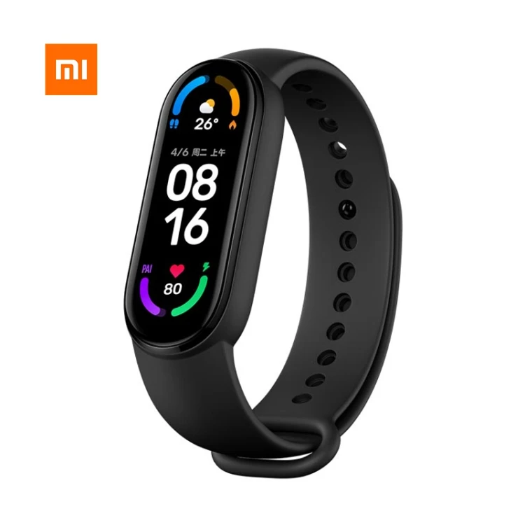 

Original 1.56 inch Xiaomi Mi Band 6 Fitness Tracker Smart Bracelet 30 Sports Mode Spanish Italian French Wearable Devices Watch