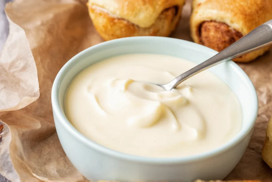 Perfectly glazed cinnamon rolls with thick cream cheese icing drizzled artistically
