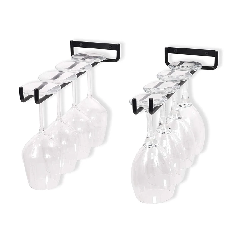 

Wine Rack With Glass Wine Holder Storage Chrome Wine Glass Organizer Kitchen
