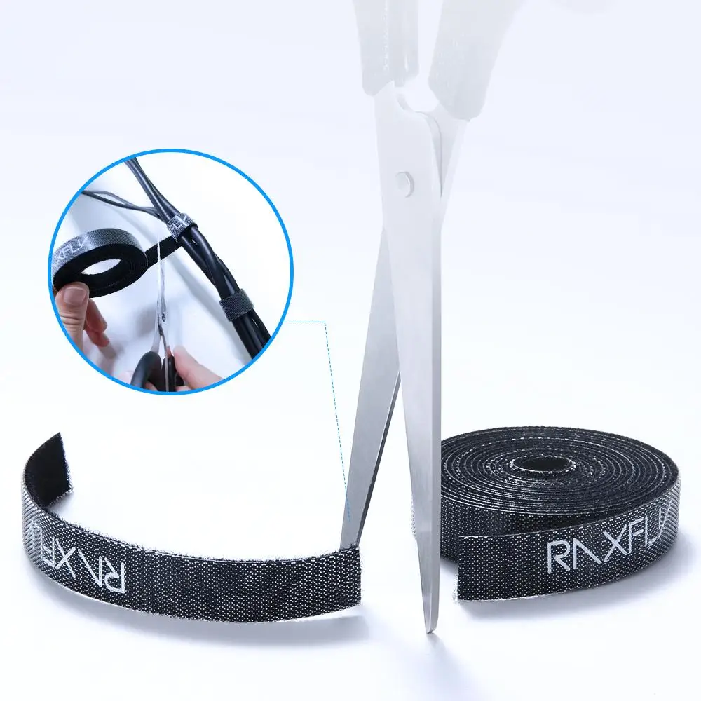 

Free Shipping 1 Sample OK RAXFLY Nylon Earphone Cable Protector 5M Mouse Line Management Cable Organizer Custom Accept