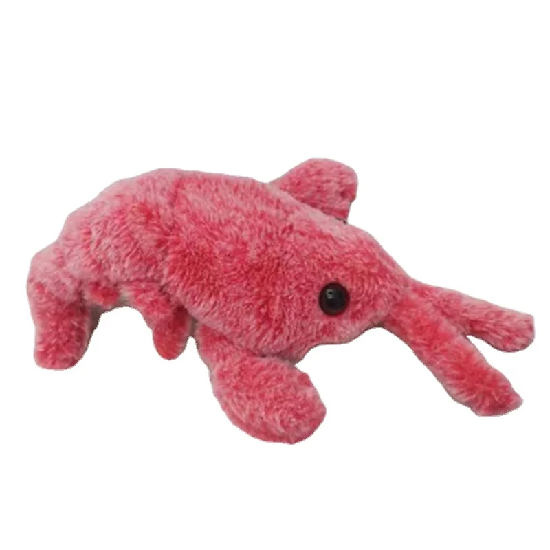 

Advocator Gravity jumping shrimp plush toy USB charging simulation lobster electronic fish tickle pet cute Interactive dog toys