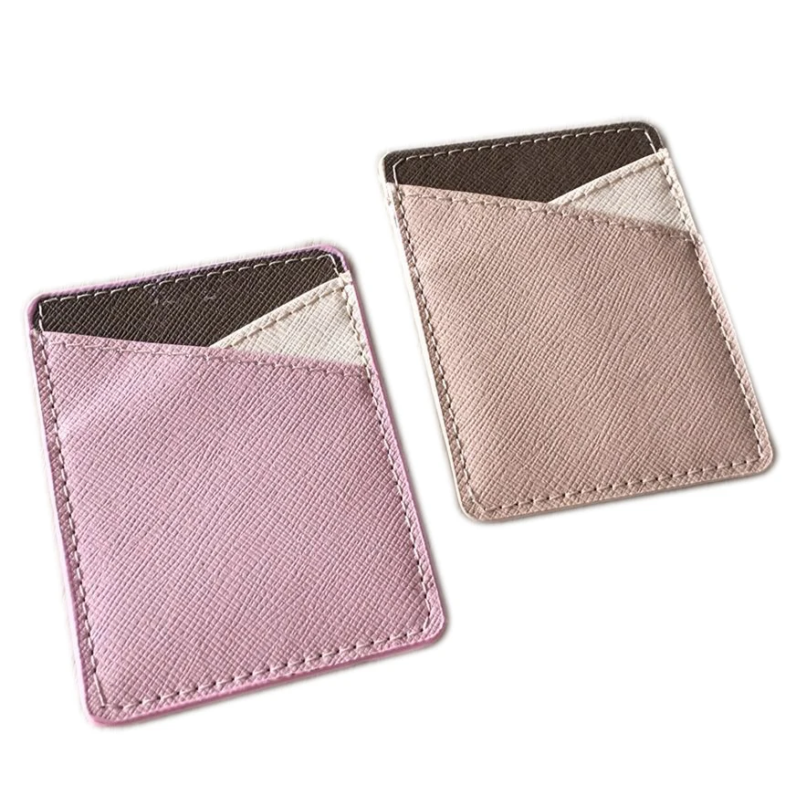 

3M Cell Phone Card Holder Leather Sticker Adhesive card holder Saffiano Leather Card Holder