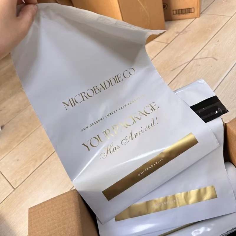 Custom Eco Friendly Nude Plastic Poly Mailers Mailing Bags with Logo